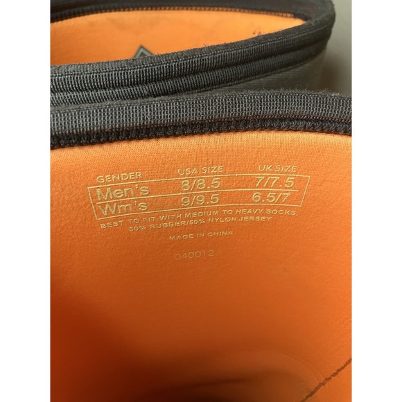 Muck Men's Wetland Brown Boots TWO DIFF SIZES (9/9.5, 8/8.5) Orange Lined - Picture 12 of 16